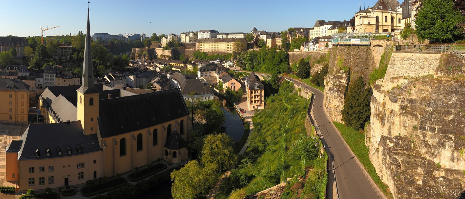 Vue panoramique de la ville de Luxembourg